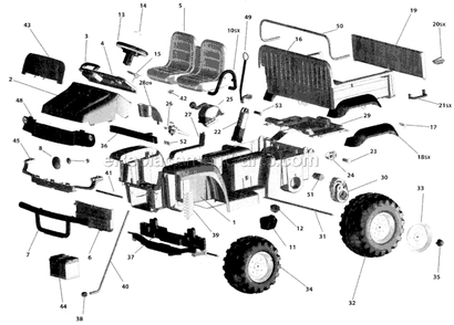 Part Location Diagram of SAGI3977JKY Peg Perego YELLOW FOOT PLATE X PIC SWIT